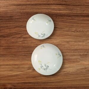 vtg Royal Tettau Spring‎ Bouquet Soup Bowls Set Of 2 Floral Porcelain Dishware